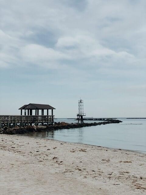 Cape Charles beach and pier